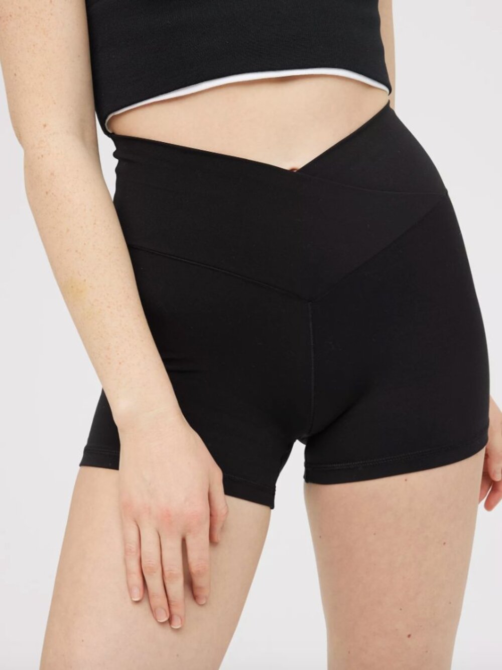 NEW OFFLINE By Aerie Real Me Crossover 3" Bike Short Black Small athletic shorts